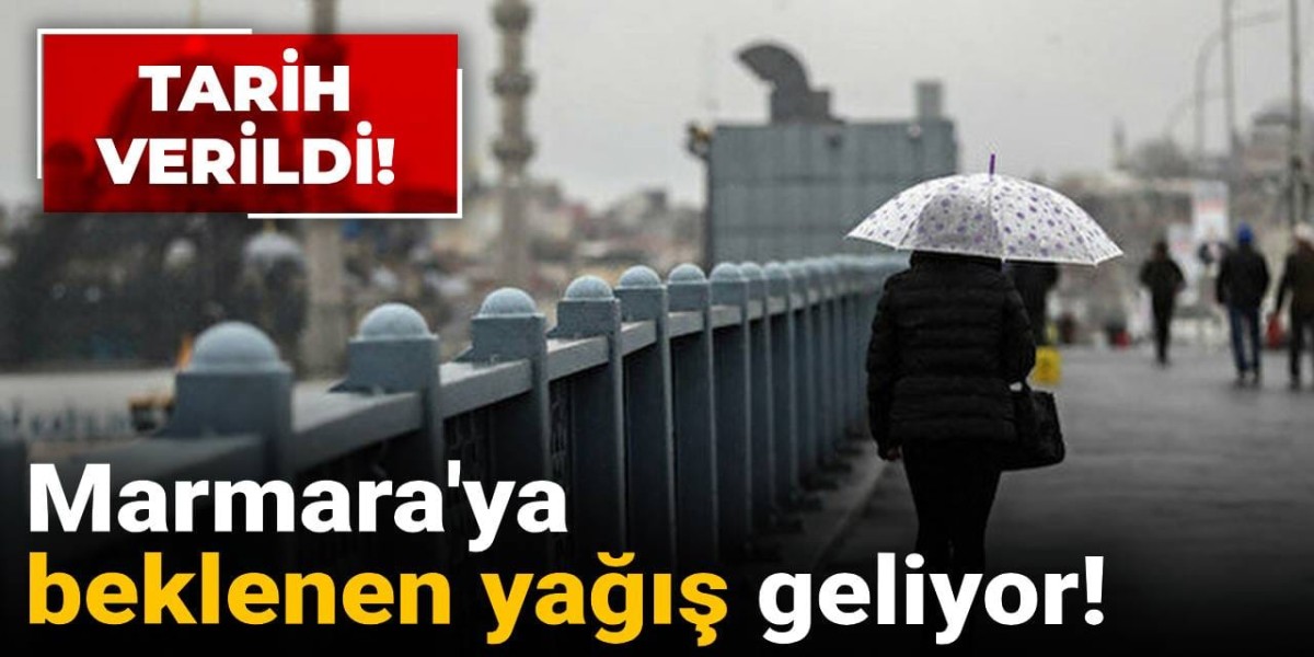 Marmara'ya Yağmur Geliyor! 