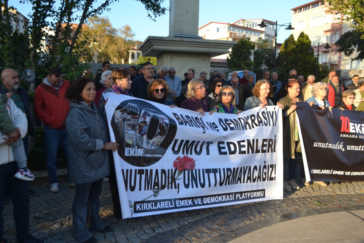 Kırklareli'de 10 Ekim Katliamı Anıldı