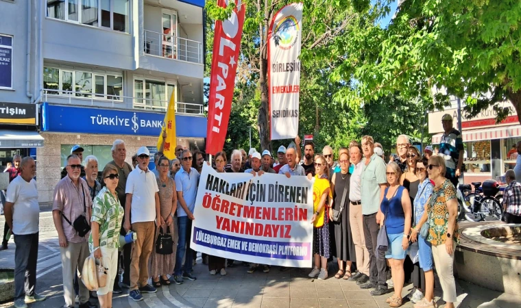 Lüleburgaz’dan Eğitim Emekçilerine Destek